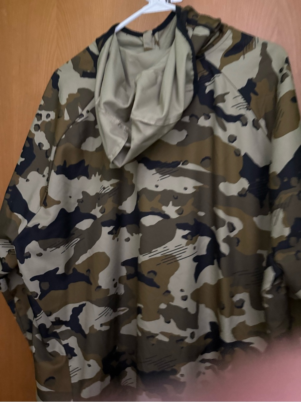 Nike Men's Camo Hooded Jacket - Olive Green Camo - Picture 2 of 2